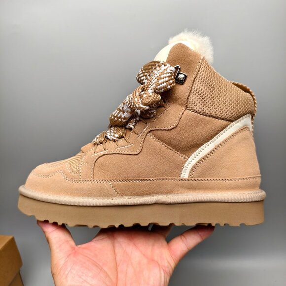 UGG Womens Sand-Colored High-Top Casual Shoes - Picture 6 of 7